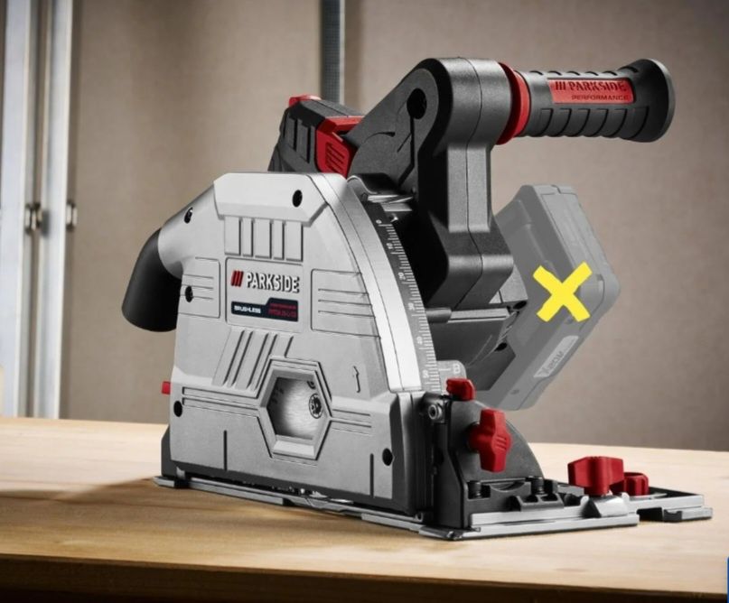 Piła wgłębna akumulatorowa Parkside Performance PPTSA Z Prowadnicą
