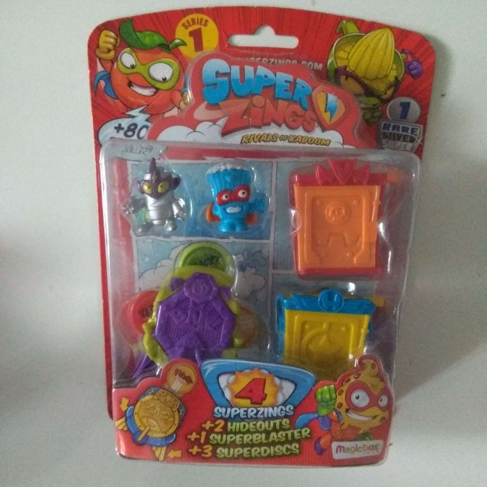 Super Zings superzings blister 4pack figurki kryjówki srebrna silver b