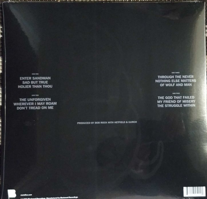 Metallica Black Album 2 lp US edition