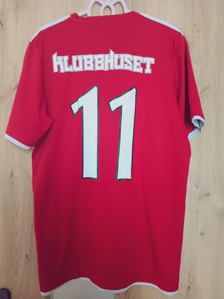 Koszulka sportowa męska adidas t-shirt Climalite czerwona Klubbhuset