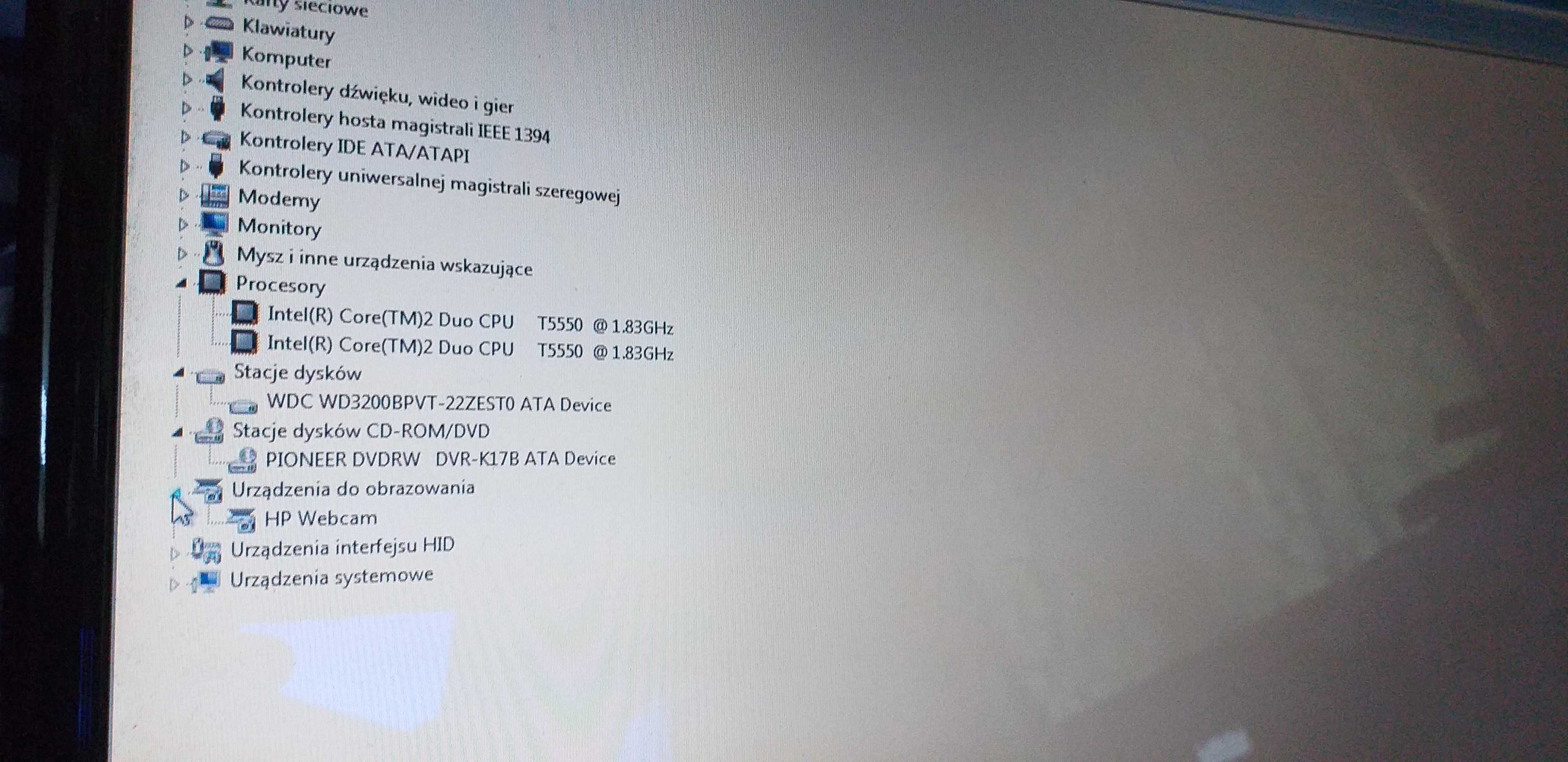 Laptop hp Pawilion dv9700