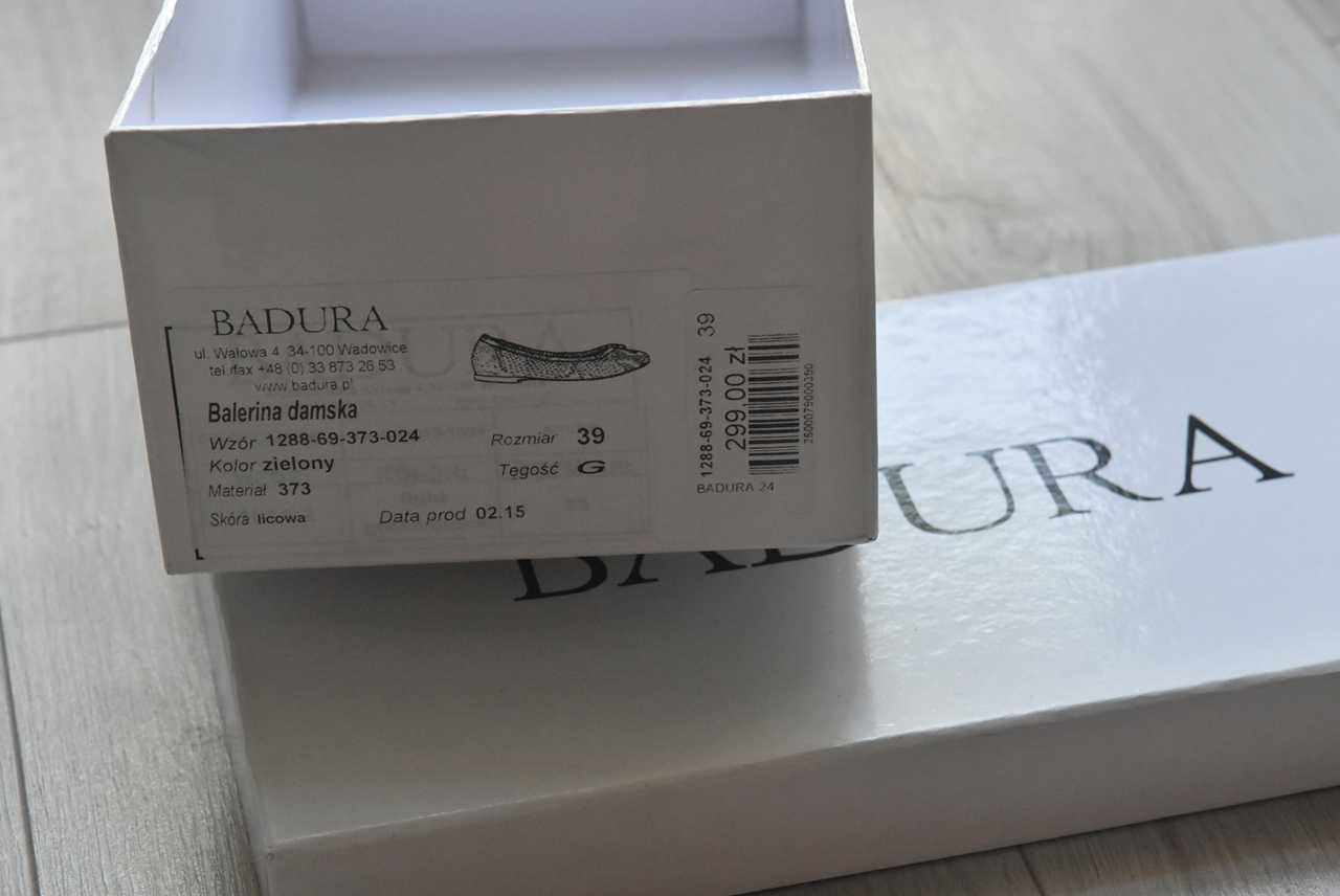 Baleriny skórzane BADURA