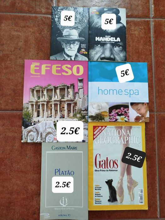 Livros em português e inglês