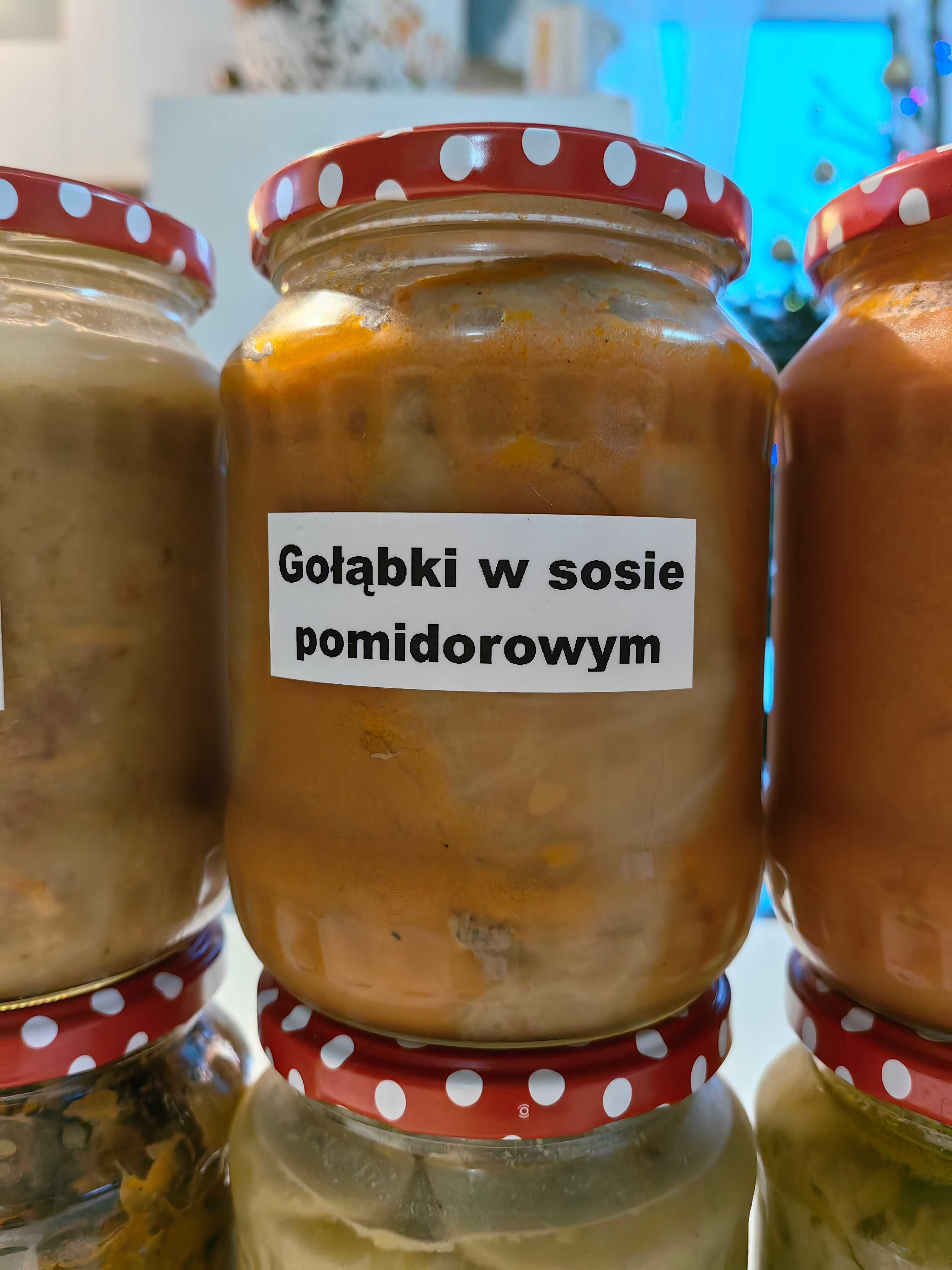 Gołąbki w sosie pomidorowym,zrazy,bigos,zupy - wekowane słoiki 12 szt.