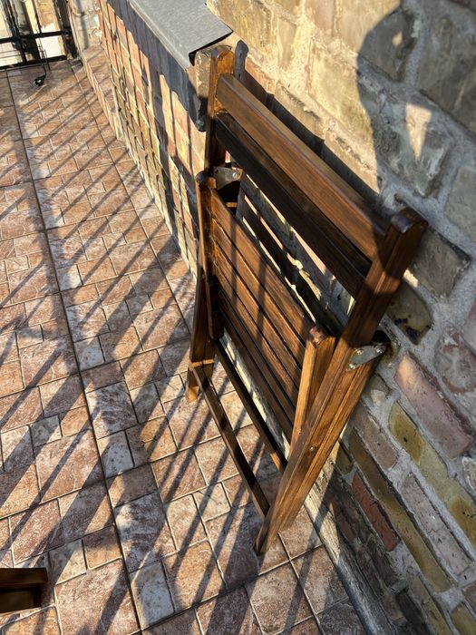 Меблі для балкону, розкладні, лаковані