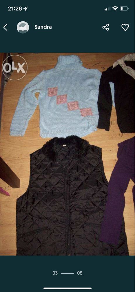 Giga zestaw paka odzieży damskiej zimowej + buty REEBOK roz. 39