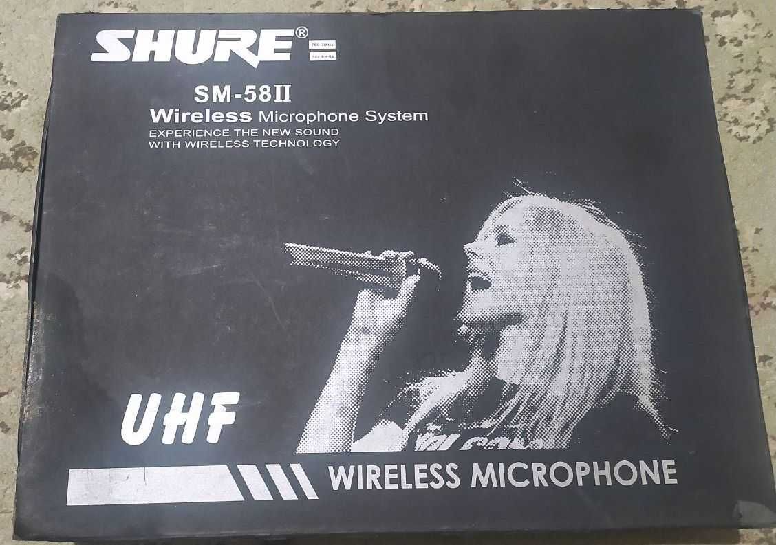 Микрофоны беспроводные 2шт Радіосистема SHURE SM58