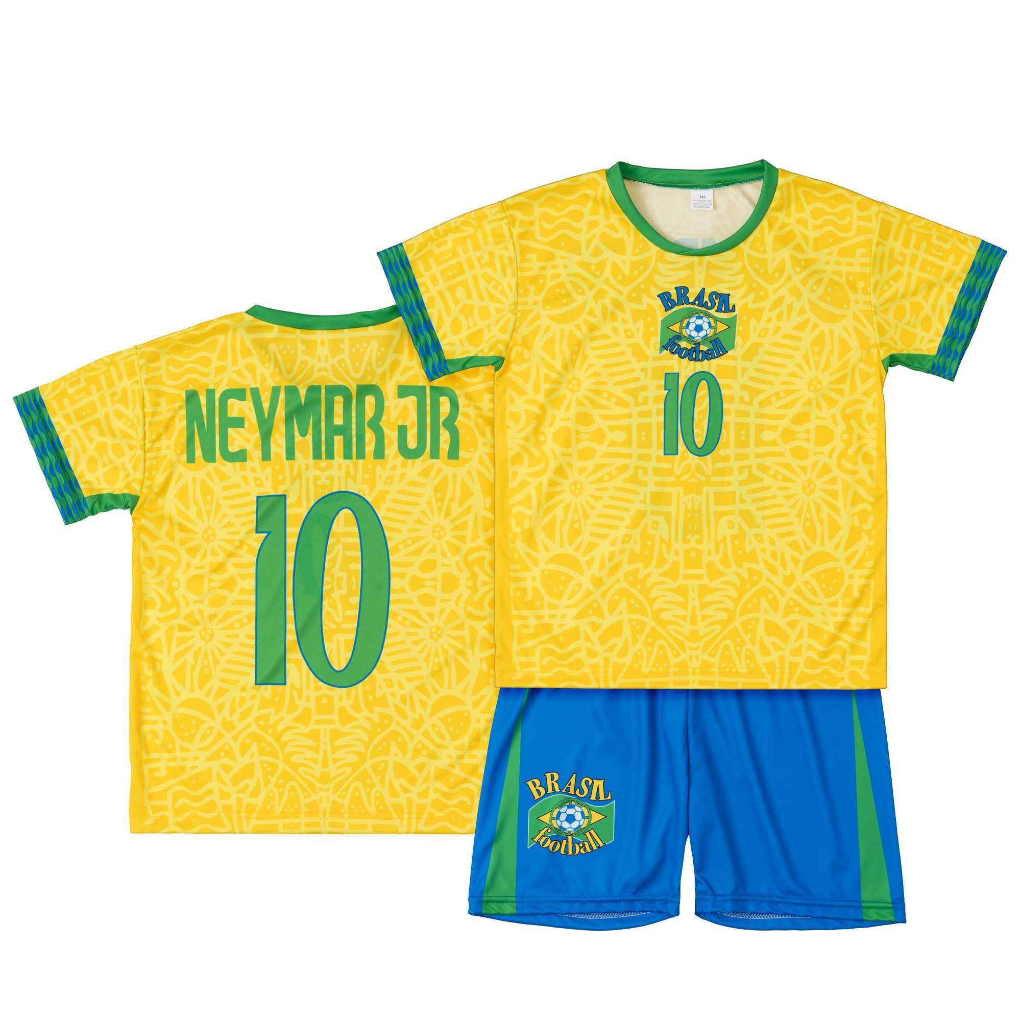 Strój piłkarski dziecięcy Brazylia Neymar Jr. rozm. 122