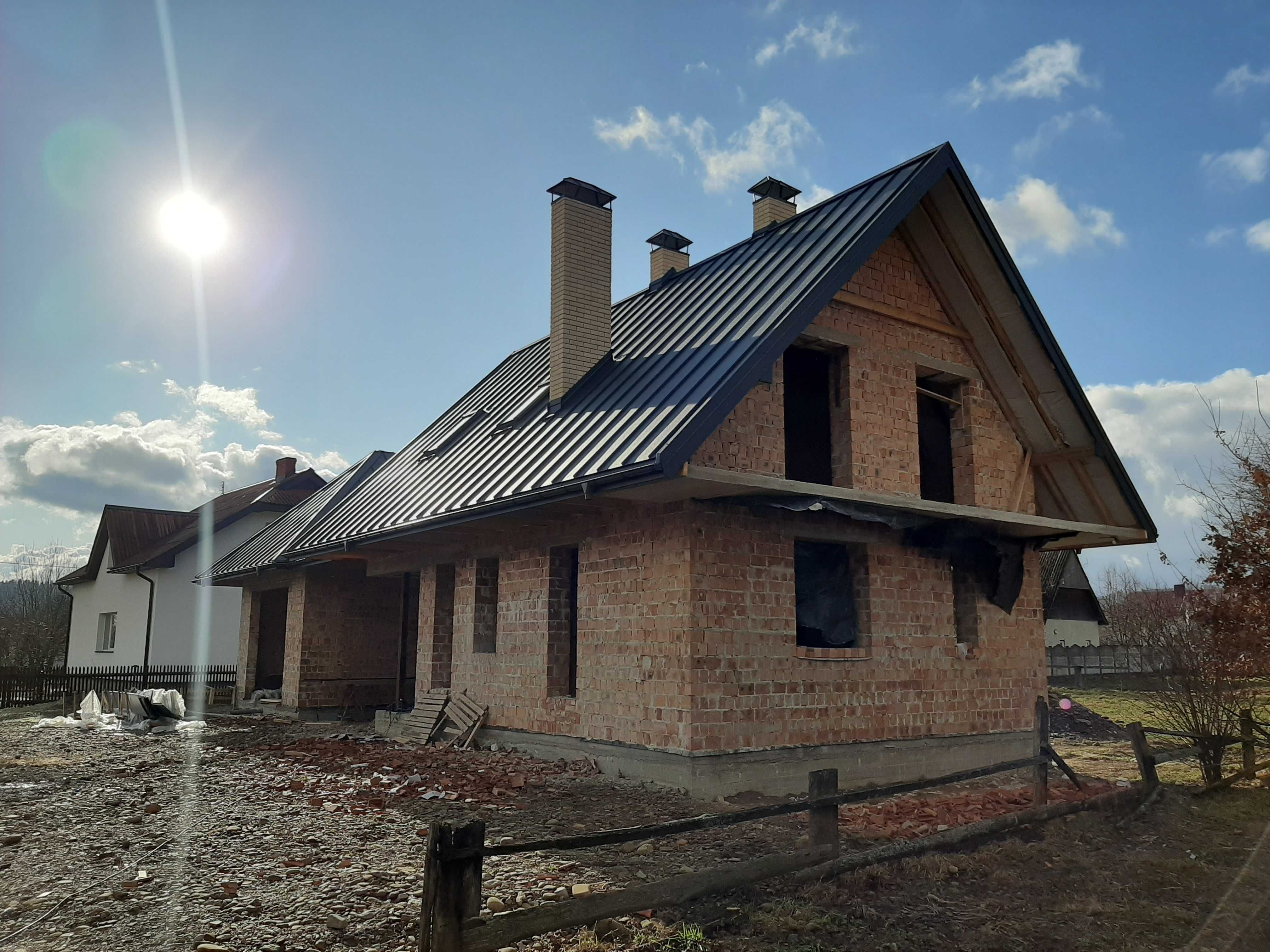 Клік- Фальц. Фальц. Фінський виробник RUUKKI. Фальцева покрівля. Бляха