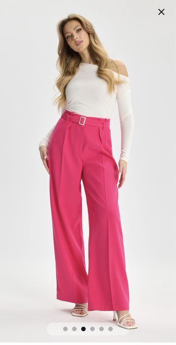 Брюки палаццо палацо з ремінем Sinsay