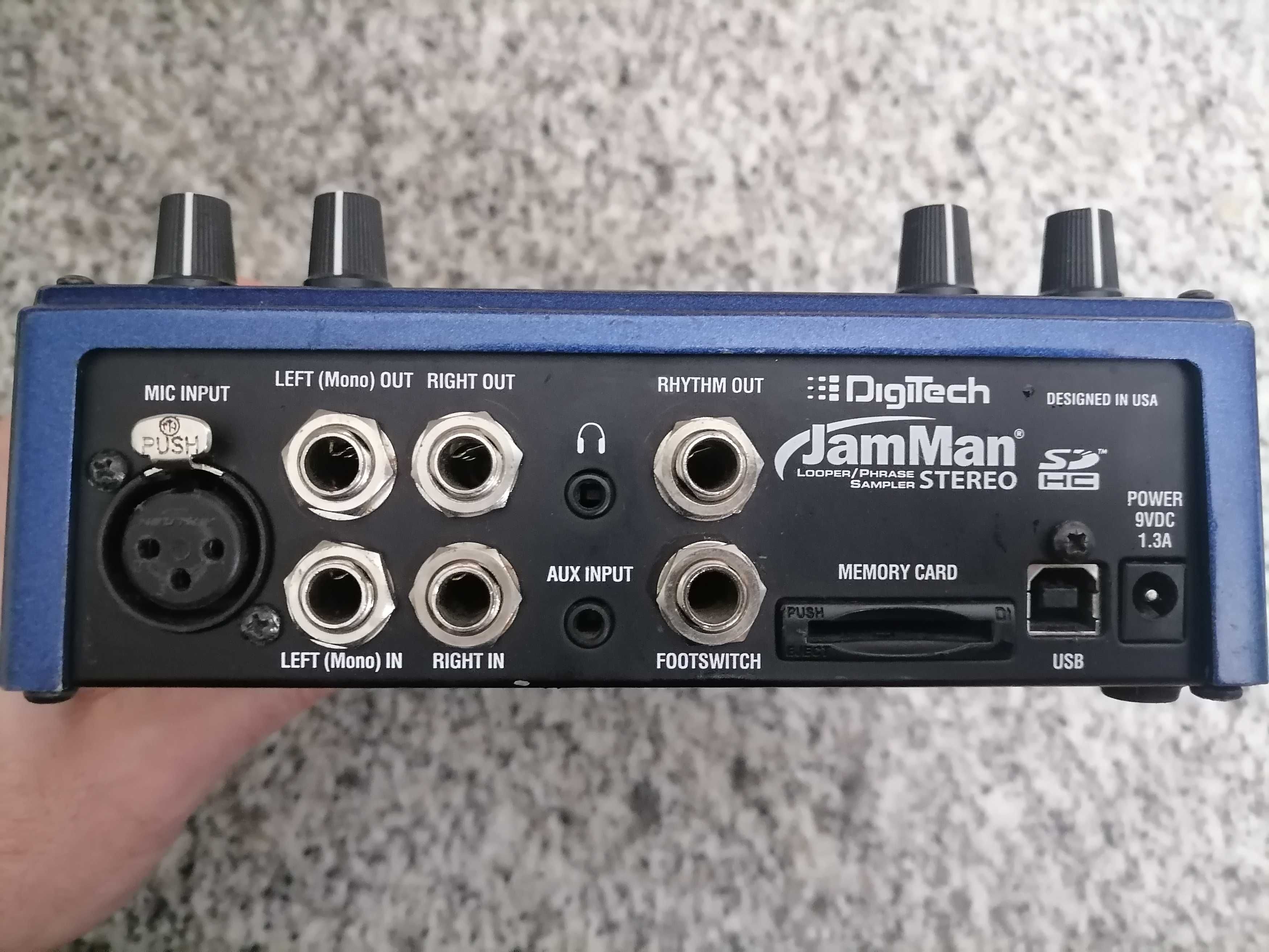 Digitech Jamman Stereo looper/phrase sampler (para peças ou reparação)