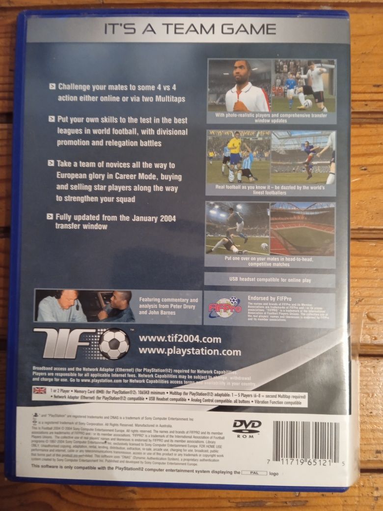 This is Football 2004 PS2
