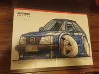 Opel Kadett - plakat rysunek tuning