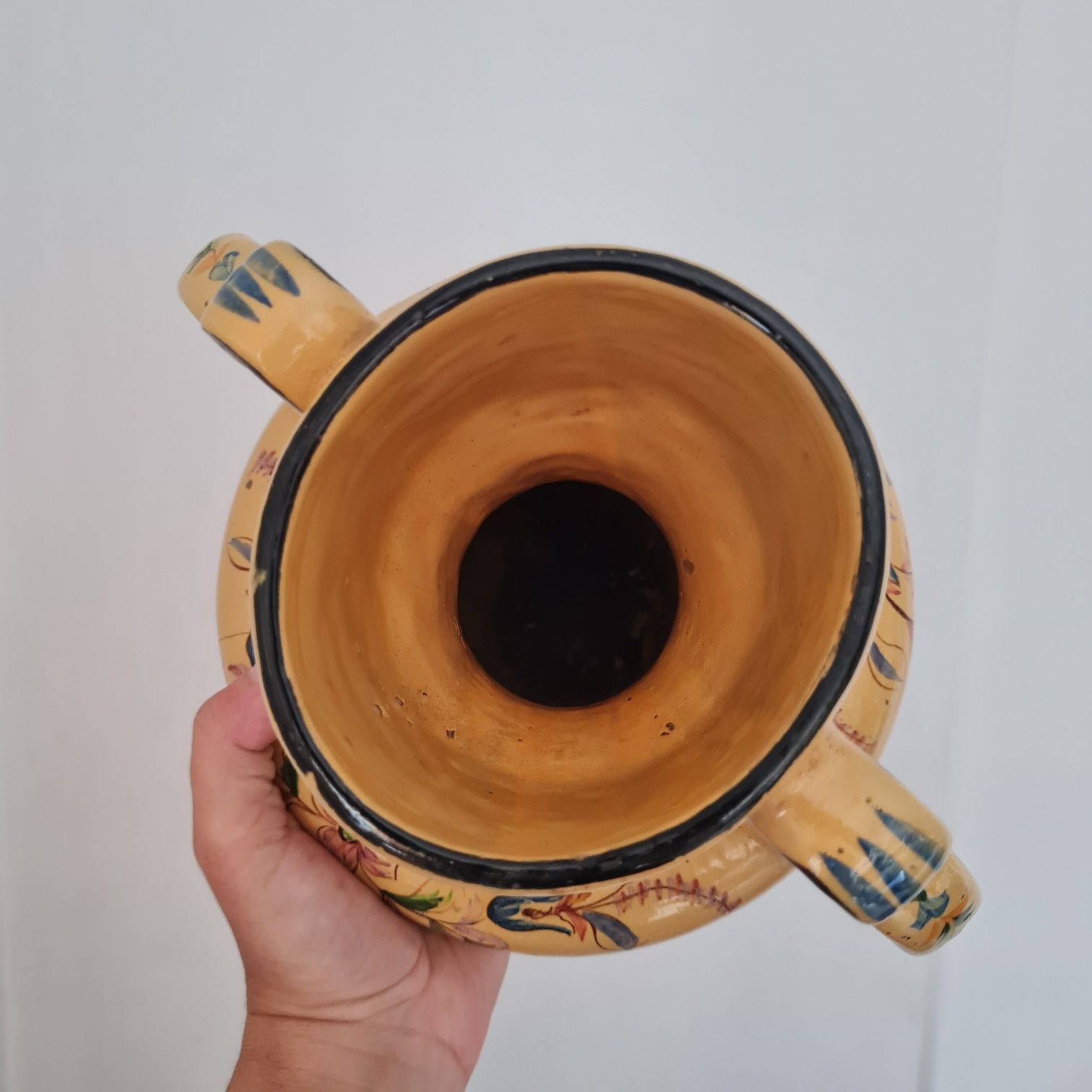 Jarra com 2 pegas cerâmica pintado à mão numerado Maritalia Santarém