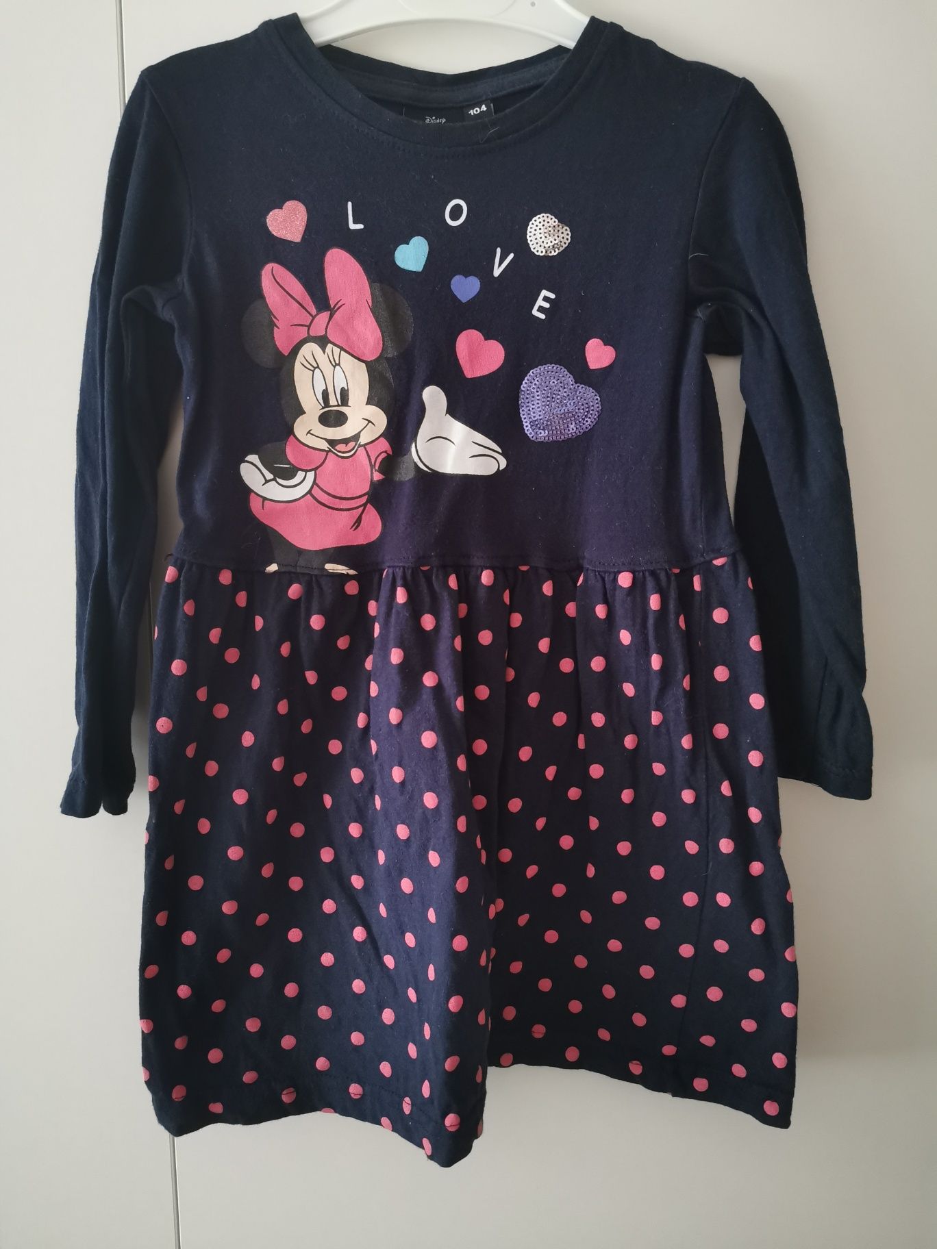 Sukienka Minnie Mouse w rozmiarze 104