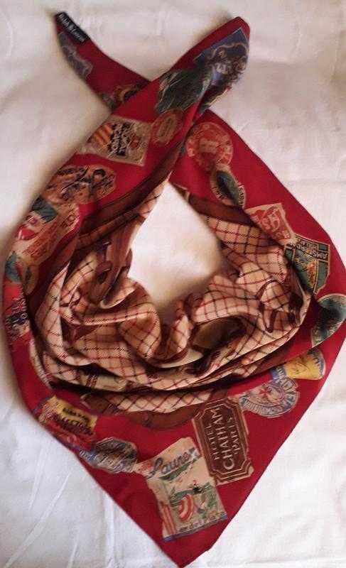 Шелковый платок vintage от ralph lauren