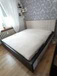 Łóżko 180x200 IKEA MALM czarne
