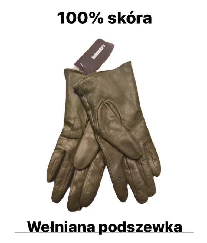 Handskmakar'n Rękawiczki skórzane 100% skóra  6.5 S nowe