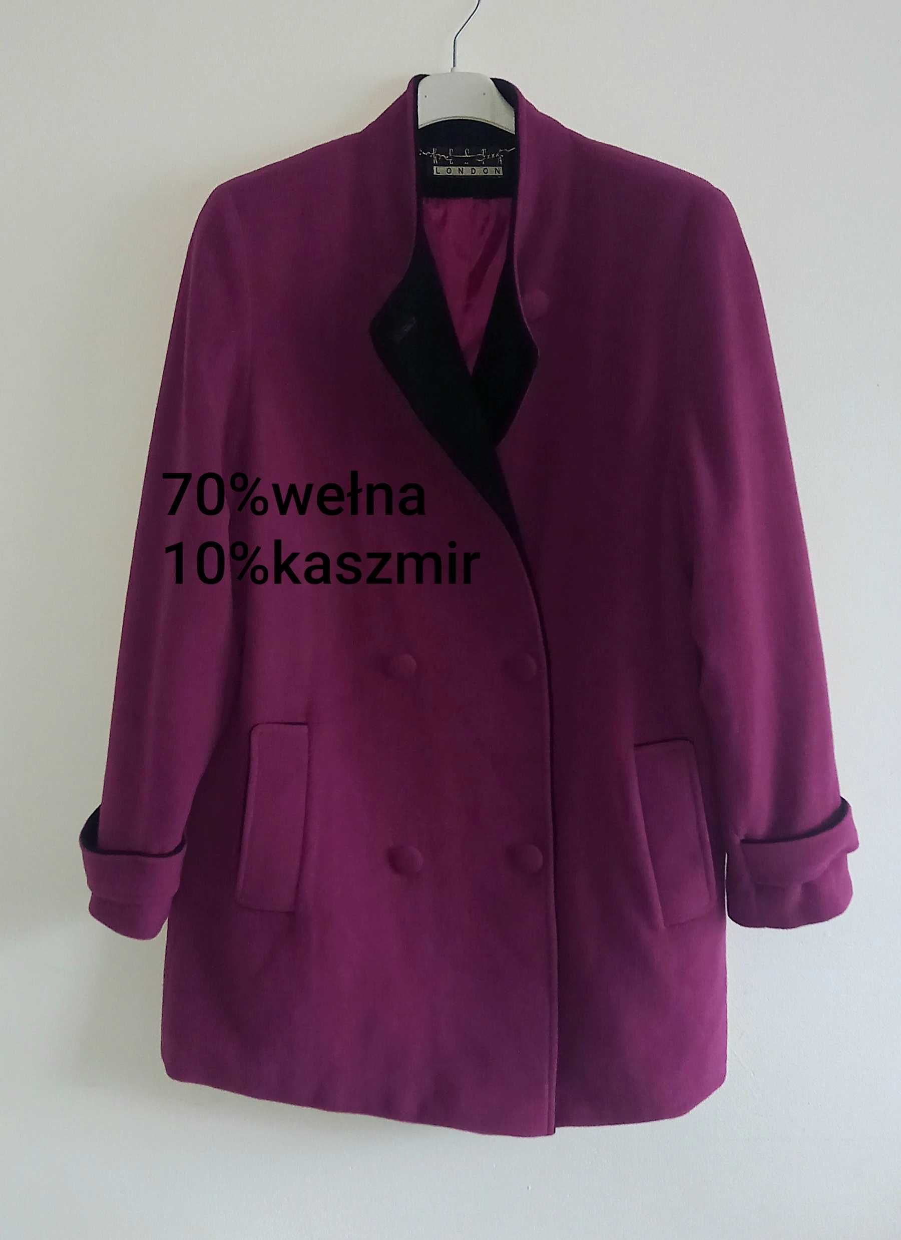 Płaszcz wełna kaszmir roz. L/XL Kesta London