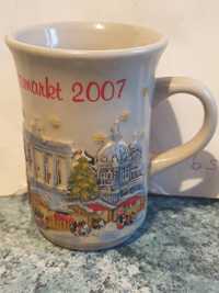 Keramik Tasse "Berliner Weihnachtsmarkt 2007 0,2 Liter Germany