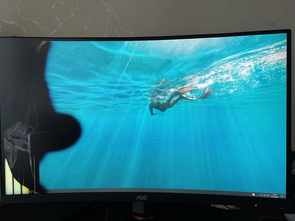 СЛОМАННЫЙ монитор AOC CQ27G2U 27" (144Hz, 2K) | Ремонт