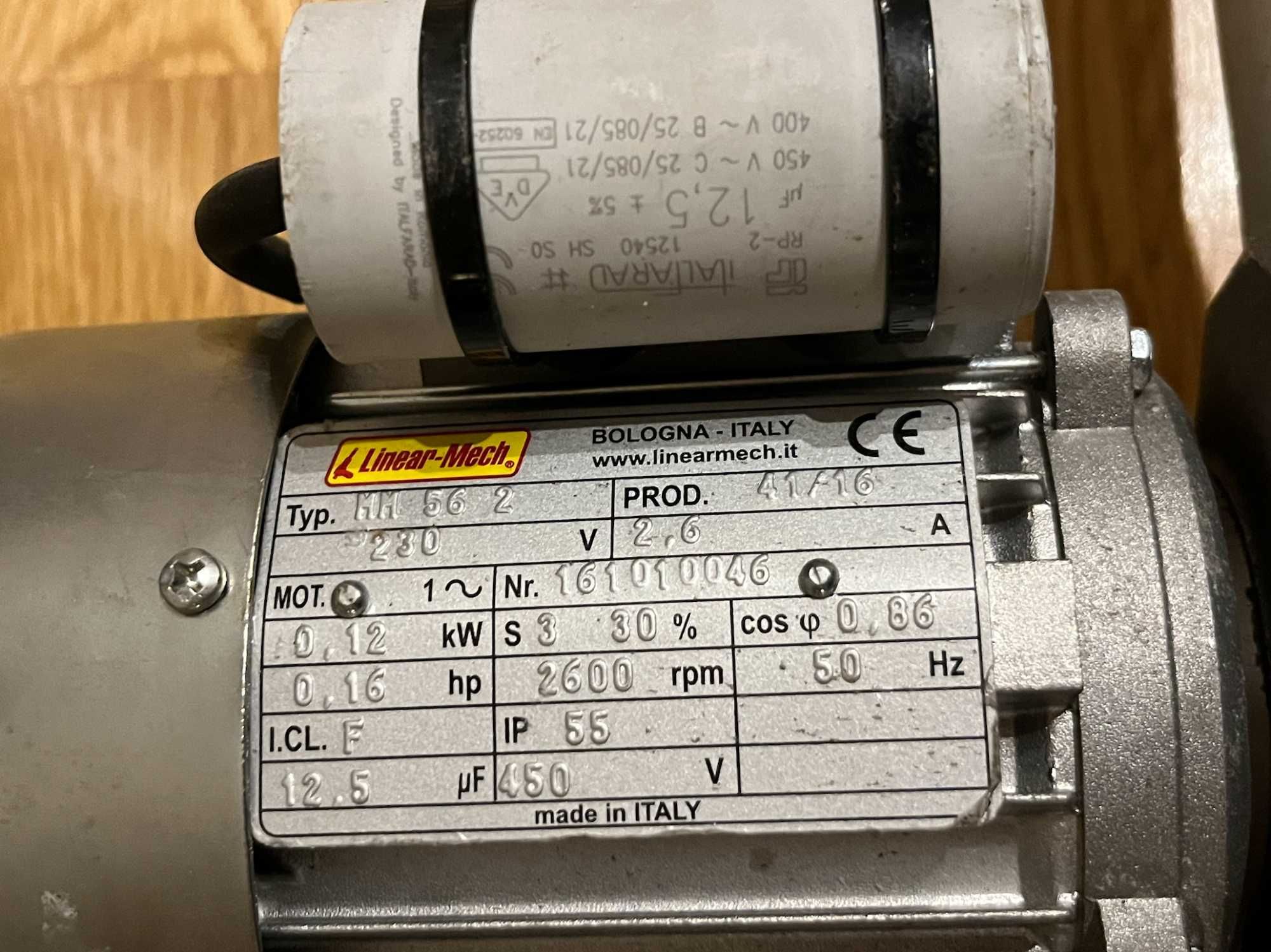 Motor Eléctrico - SERVOMECH linear-mech CLA25   *BAIXA DE PREÇO*
