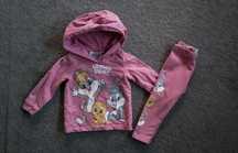 Dres bluza spodnie 80 Disney tweety królik bugs 9 - 12 msc legginsy