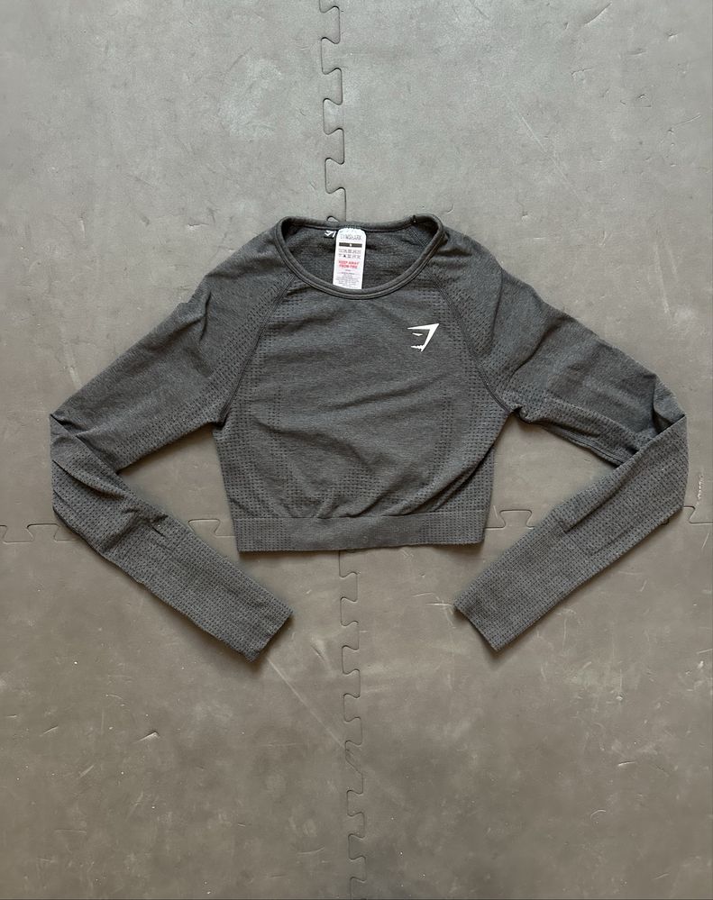 Top sportowy Gymshark stanik longsleeve crewneck