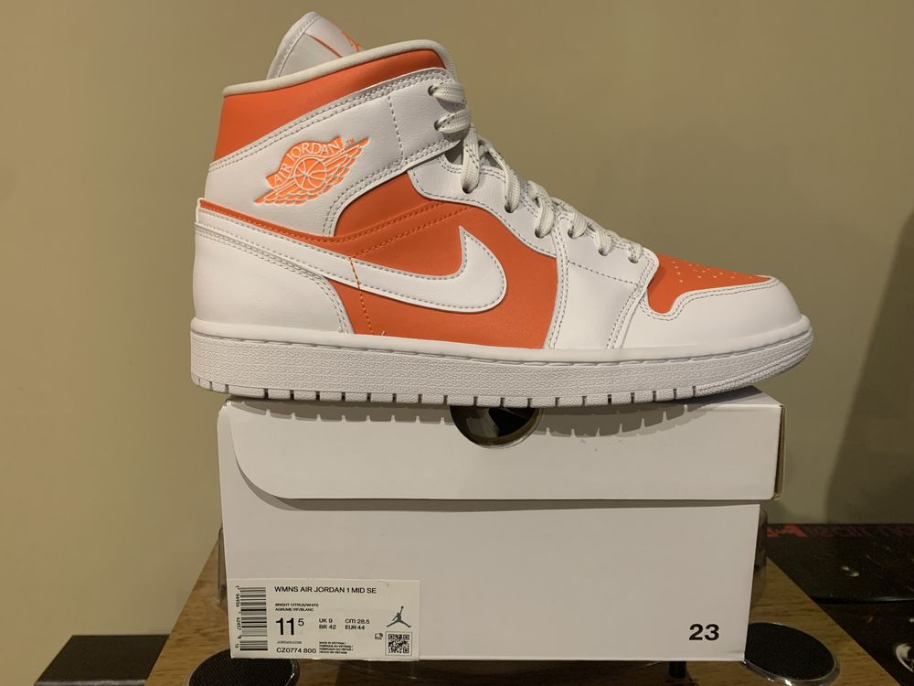 Buty nike air jordan 1 mid bright citrus