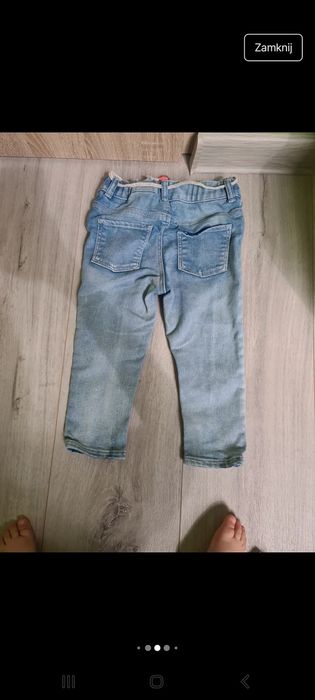 3pary spodni jeansowych dla Dziewczynki , rozmiar 86 ;)