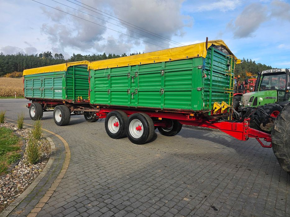 Przyczepa Tandem Praestbro T 100 Praestbro 2 Osiowa Wywrot na 3 strony