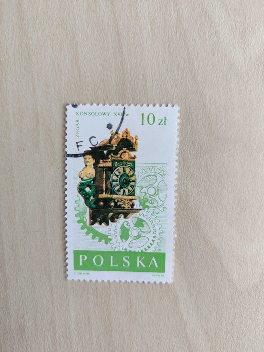 Znaczki z 1988: Stare zegary, PRL, vintage