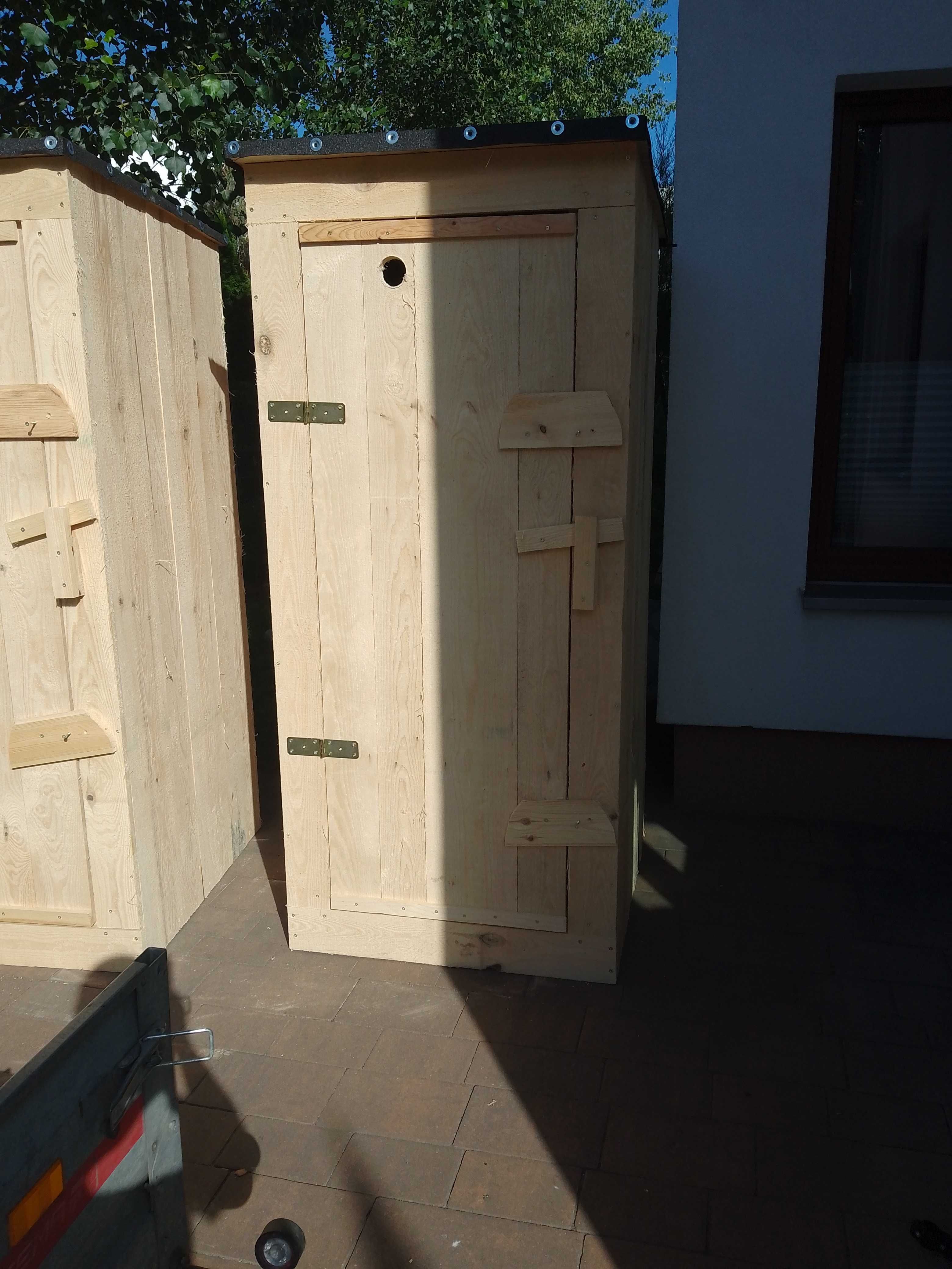 Toaleta drewniana wc szalet  wychodek kibel drewniany