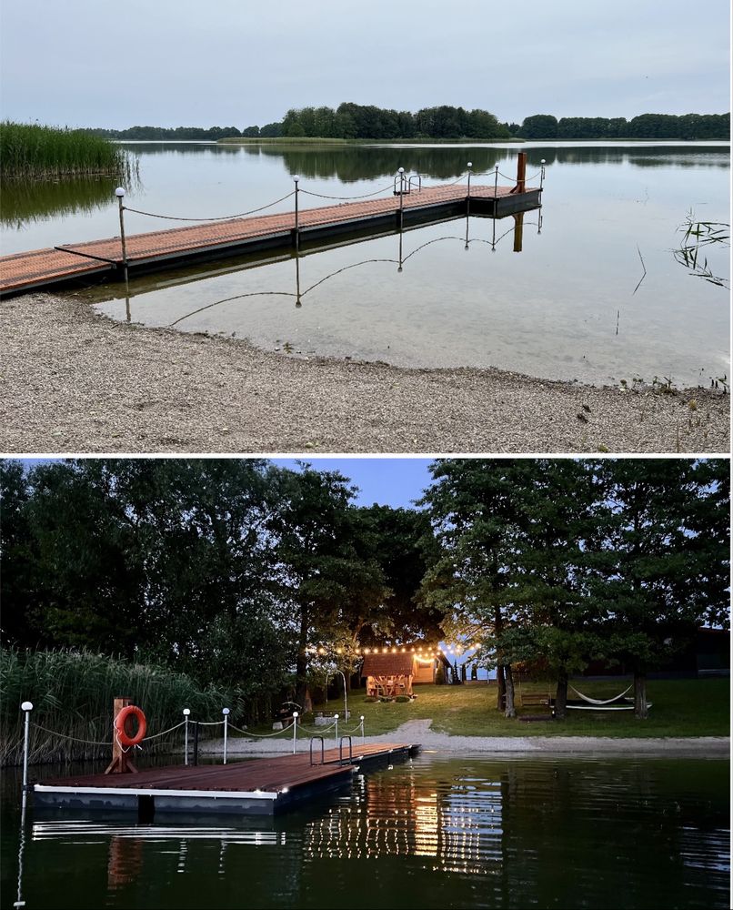 Wynajem Domku nad jeziorem Sauna Bania Jacuzzi Wakacje Nocleg Weekend