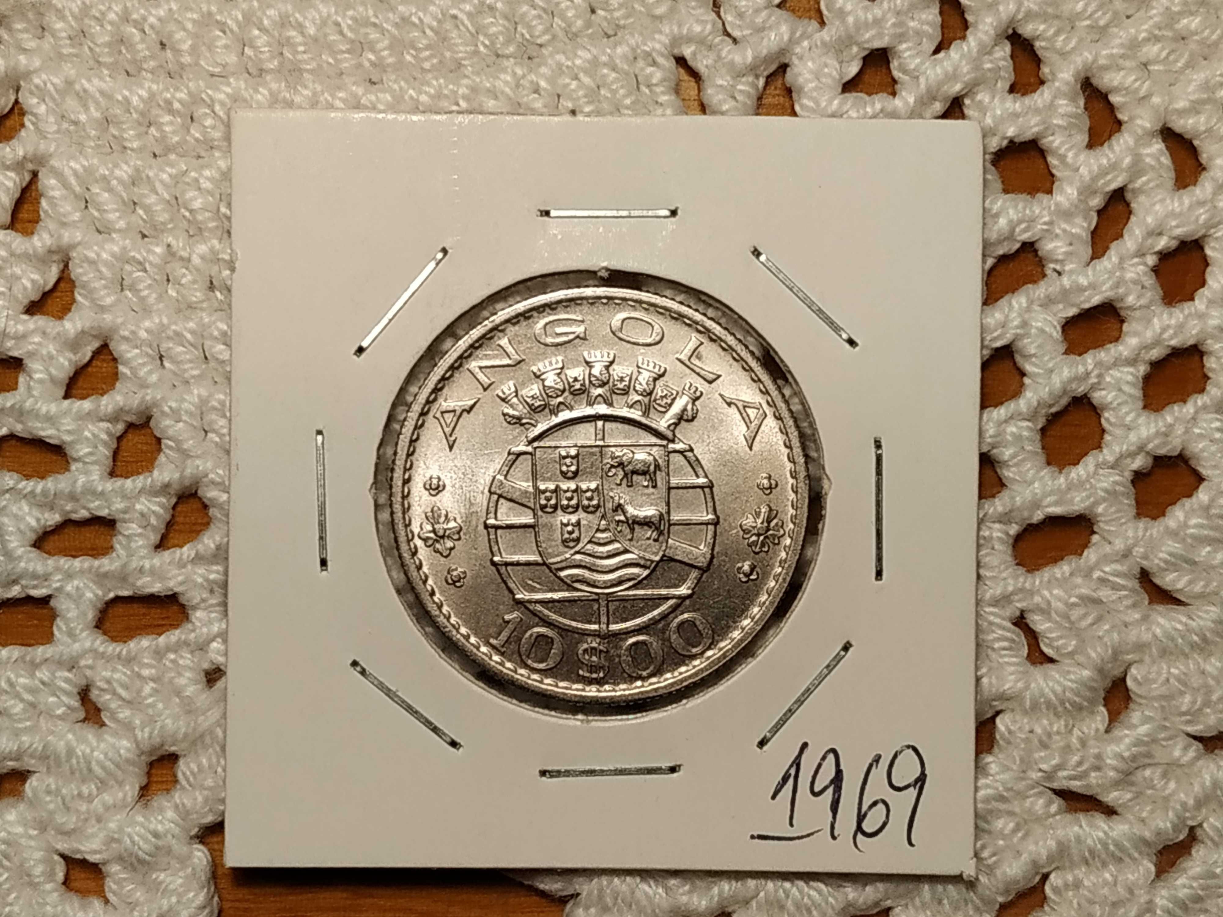 Angola - moeda de 10 escudos de 1969