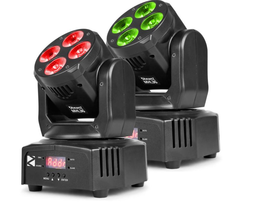MHL36 Led Wash Moving Head 4X 9W 2PC C/Saco