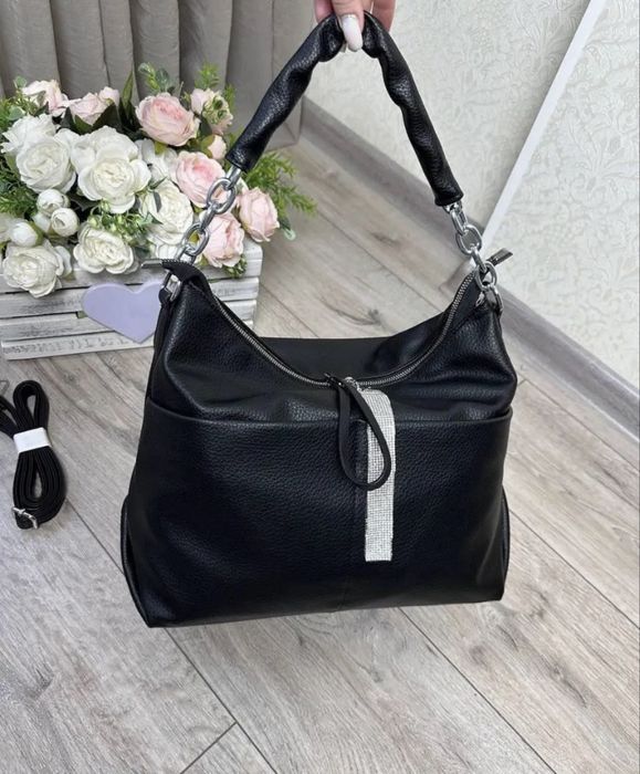 Сумка нова чорна Шопер новий Шоппер чорний сумочка велика нова сумка