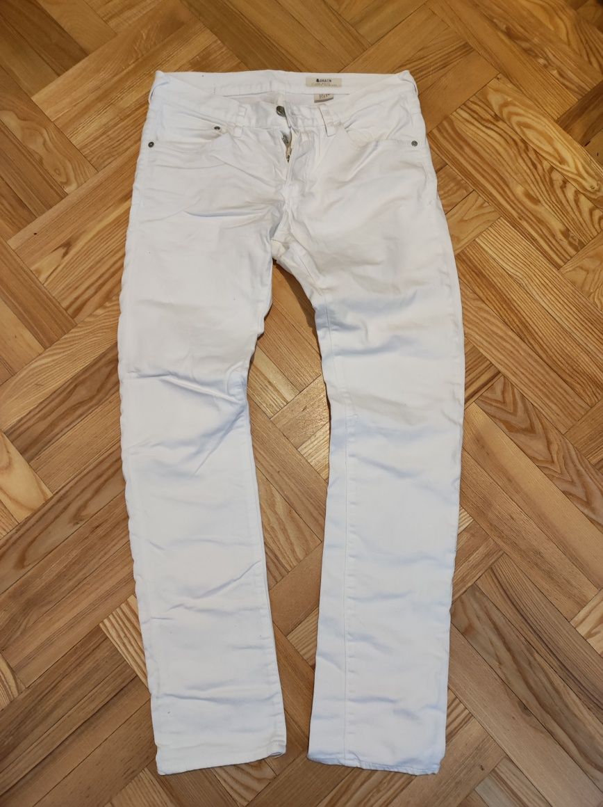 Białe jeansy rurki H&M rozmiar 32/32