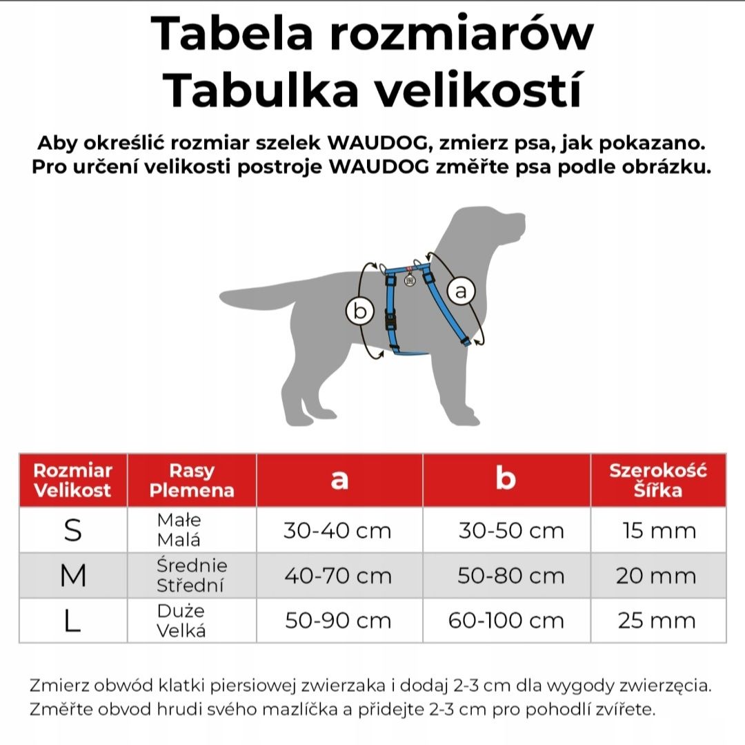Szelki dla psa WAU DOG NASA M