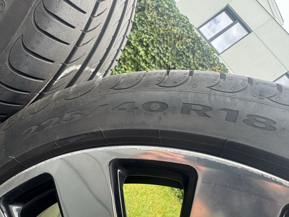 Felgi 18” słoneczka 5x112 z oponami Pirelli Audi a8 a6 a4 Skoda Vw