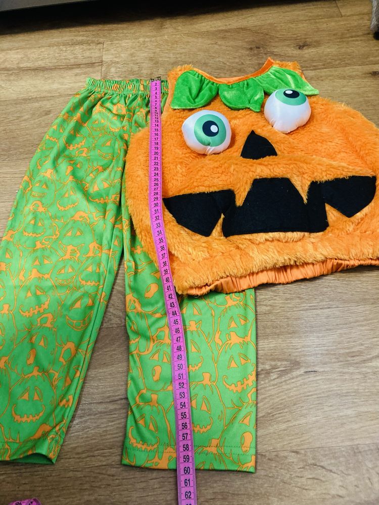 Карнавальный костюм на хеллоуин тыква на мальчика девочку 4 3 года