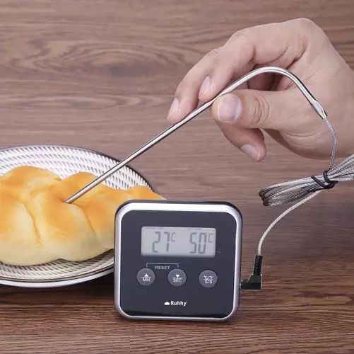 Termometr Kuchenny Cyfrowy Do Piekarnika Mięsa Timer Sonda