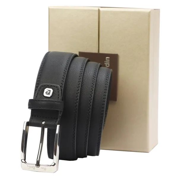 pasek męski pierre cardin fwjx5 double black-blue