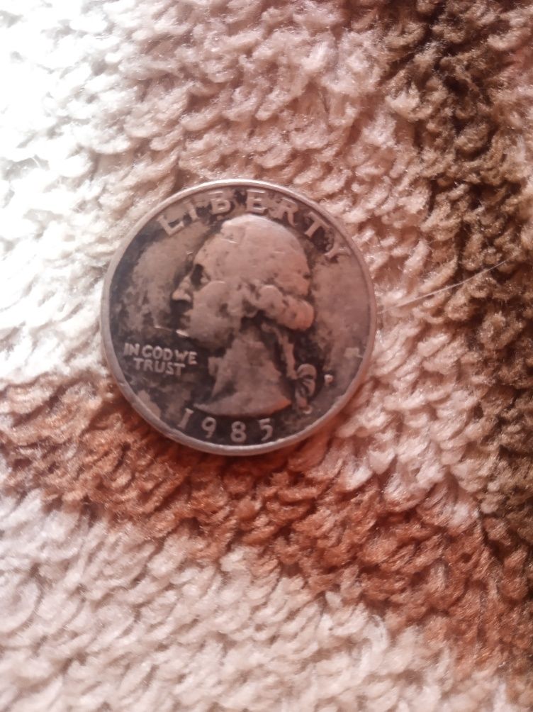 Liberty quarter dollar 1985 25 центов 1985 года