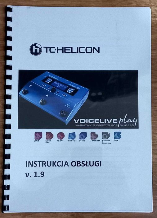 TC Helicon VoiceLive Play, NOWE Oprogr, 500 presetów, Instr PL, 2023r.