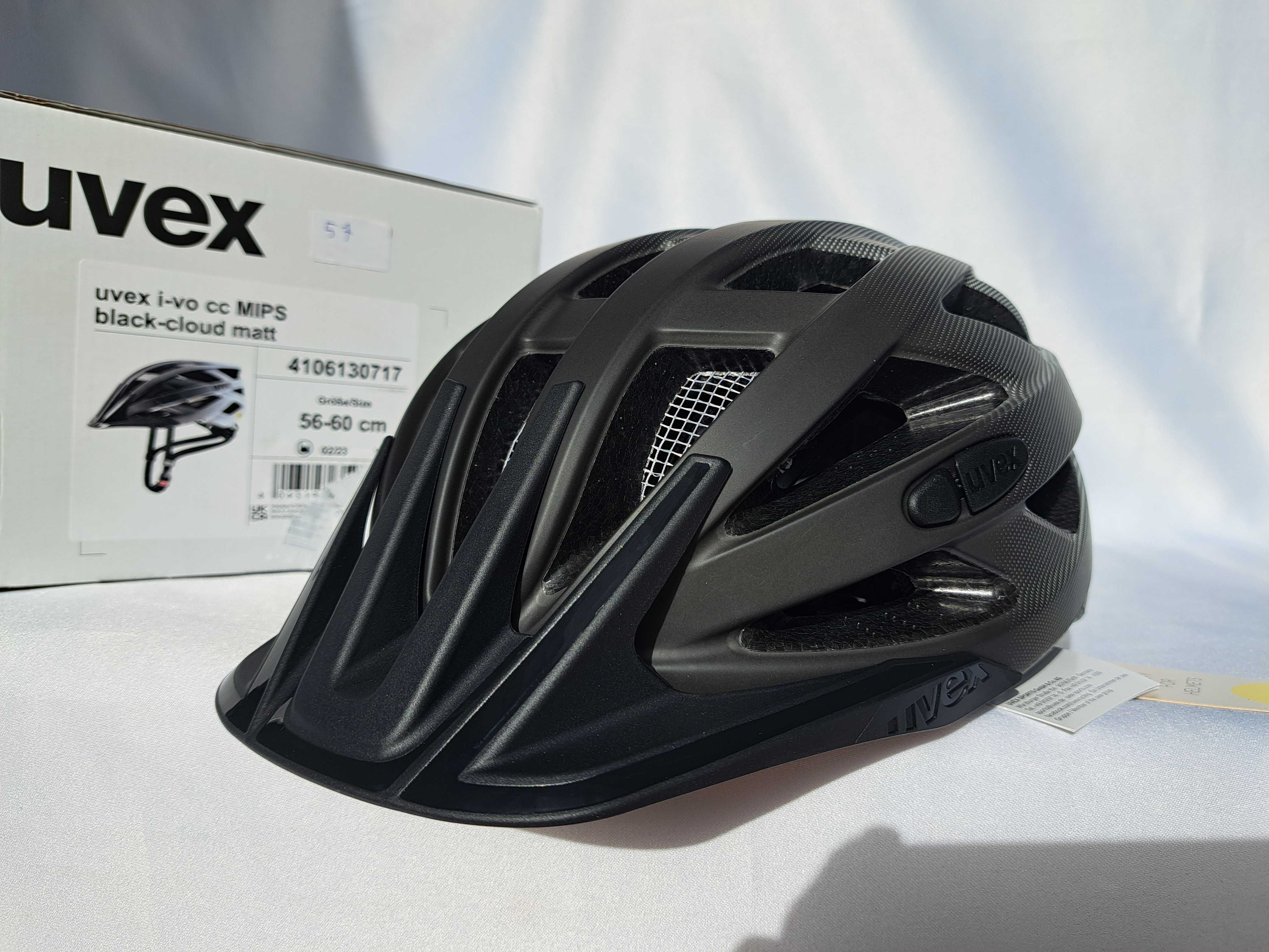 Kask rowerowy Uvex I-vo CC Mips Black Cloud Matt L 56-60cm