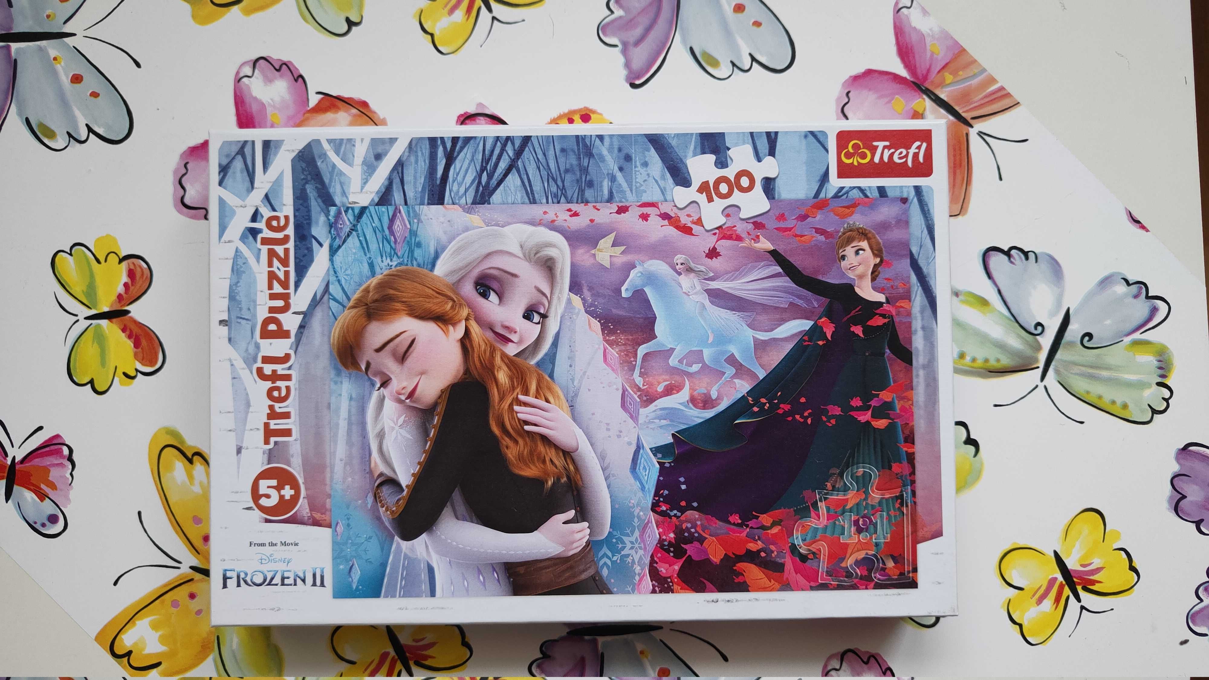 2x Puzzle Trefl na licencji 100 el. (5+) Disney Frozen, Bing