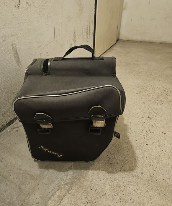 Torba sakwa haberland na bagażnik podwójne twarda rowerowa na rower