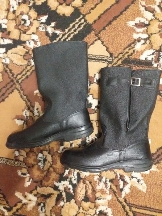 Сапоги кирзовые, рабочие, утеплённые. Р.47.