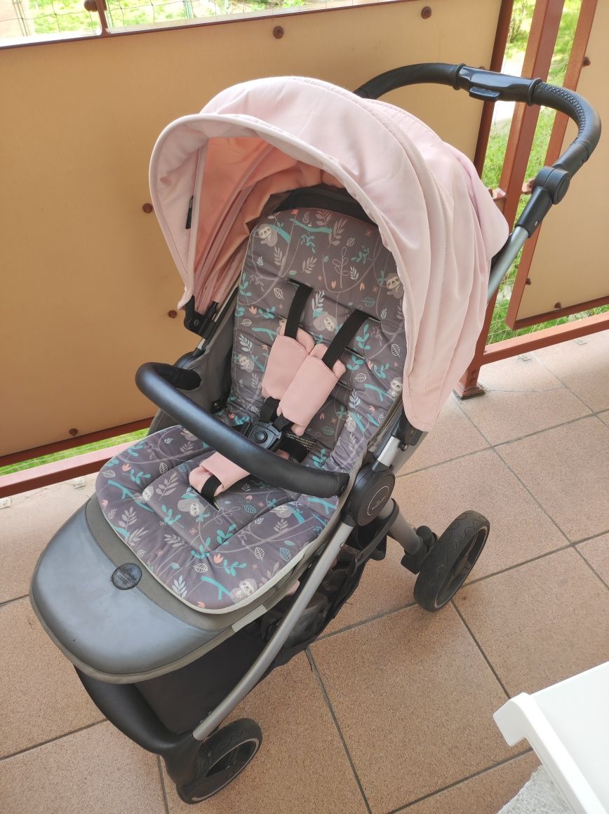 Baby Design Wave Pink Spacerowy+ gratis folia i parasolka